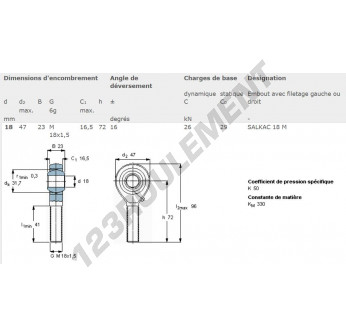 2 Cuscinetti Sferici GE10C Sigillati - ID 10mm X OD 19mm X Larghezza 9mm